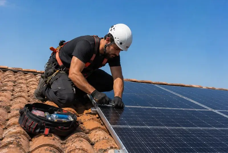 Maintenance et monitoring de panneaux solaires à la Ville-ès-Nonais